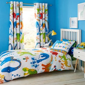 Set 2 draperii pentru camera copiilor Catherine Lansfield Dino, 168 x 183 cm