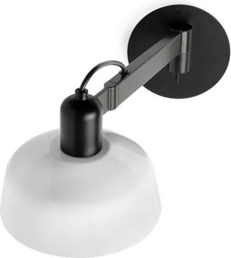 Aplica de perete cu brat directionabil TATAWIN negru, alb