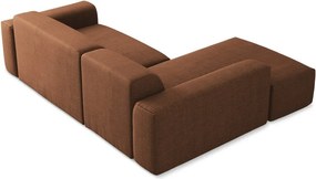 Colțar teracotă (cu colț pe partea stângă/cu șezlong) Keli – Makamii