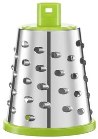 Răzătoare manuală cu 3 atașamente Kinghoff KH 1960, oțel inoxidabil, alb/verde