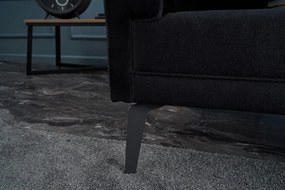 Canapea cu 3 Locuri Ardosa, Negru