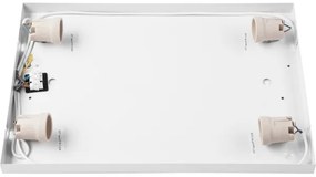 Plafonieră OAK SQUARE 4xE27/15W/230V 45x45 cm stejar