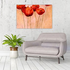 Tablou - Lalele roșii (90x60 cm)