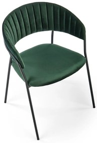 Scaun de bucaterie Rolland, verde/negru