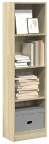vidaXL Bibliotecă, stejar sonoma, 40x24x143 cm, lemn prelucrat