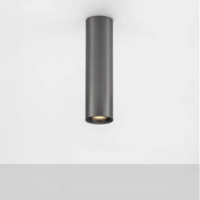 Spot aplicat LED design tehnic LUISA nickel negru, H-15cm