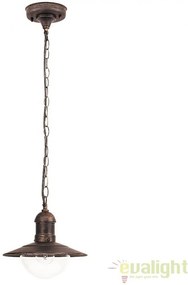Lustra, Pendul de exterior cu protectie IP44, finisaj auriu antic, diametru 24cm, Oslo 8737 RX