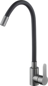 Baterie bucătărie cu pipă flexibilă - 272 oțel inoxidabil Negru grafit P14A