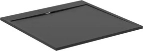 Cadita de dus patrata Ideal Standard i.life Ultra Flat S negru intens 120x120 cm