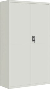 vidaXL Fișet, gri deschis, 105x40x180 cm, oțel