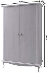 Dulap de haine Valiara DA1 (Alb). 1017302