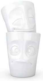 Set 2 căni din porțelan 58products Cheery &amp; Baffled, alb