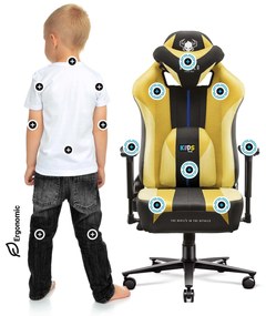Scaun pentru copii Diablo X-Player 2.0: Dark Sunflower / galben, Kids Size