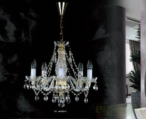 Candelabru Cristal Bohemia Exclusive 5 brate, diam. 48cm Magda V CE