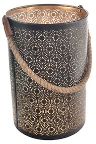 In Decor Sfeșnic metalic Dot negru, 20 x 20 x 30cm, M