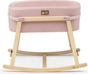 Balansoar bebelusi HIER, roz/stejar, lemn de pin/poliester, 90x58x70 c