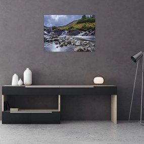 Tablou pe sticlă - Apă curgătoare (70x50 cm)