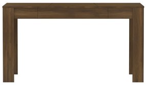 Masa de bucatarie, stejar maro, 140x74,5x76 cm, lemn prelucrat 1, Stejar brun