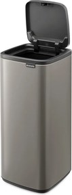 Coș de gunoi gri cu senzori de atingere din oțel 30 l Bo Touch – Brabantia