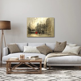 Tablou - Schiță a orașului (70x50 cm)