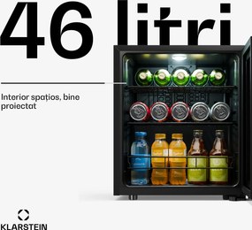 Klarstein Bevora frigider pentru băuturi | 51,5 x 48 cm | iluminare LED interioară | negru