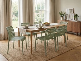 Scaun din plastic TREGO, verde