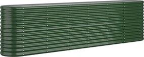 vidaXL Strat înălțat grădină 260x40x68 cm oțel galvanizat