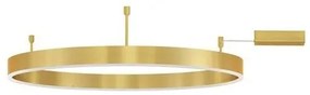 Lustra/Plafoniera LED dimabila design circular MOTIF bronz 80cm