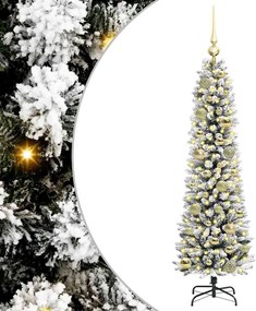 vidaXL Brad de Crăciun artificial Alb 120 cm PVC și metal și plastic