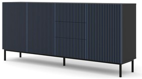 Comodă F 3D3S 200 Rowanna (Negru + albastru închis). 1125075