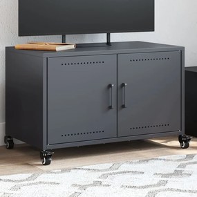 846640 vidaXL Dulap TV, antracit, 68x39x43,5 cm, oțel