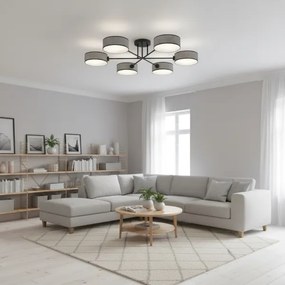 Lustră aplicată MAGA 6xE14/10W/230V gri