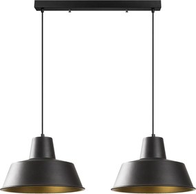 Lustra SAGLAM 3738, negru, metal, 62x30x38-120 cm