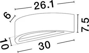 Aplica de perete ambientala din ghips TIDAL