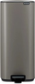 Coș de gunoi gri cu pedală din oțel 30 l Bo – Brabantia