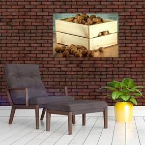 Tablou - Natură moartă de toamnă cu nuci (90x60 cm)