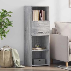 vidaXL Dulap înalt, gri sonoma, 40x42,5x124 cm, lemn prelucrat