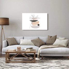 Tablou - Linie de artă flori N⁰1 (90x60 cm)