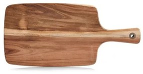 Tocator cu maner din lemn de salcam, Oriental Natural, l41,8xA19,5xH1,2 cm