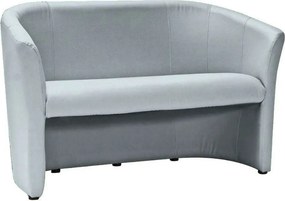 Canapea TM-2, gri deschis, piele ecologica, 126x60x76 cm