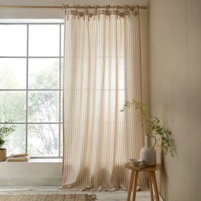 Draperie bej 140x183 cm Zanzibar Woven Stripe – Pineapple Elephant