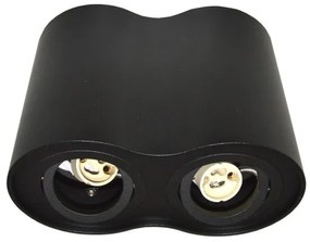 Lampă spot SIROCO 2xGU10/30W/230V negru