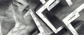 Tablou cu cuburi abstracte (120x50 cm)