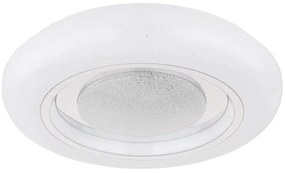 Plafoniera LED RGB cu telecomanda design modern Burro alb 39cm