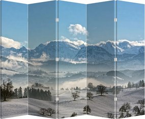 Paravan - Munții înzăpeziți (210x170 cm)
