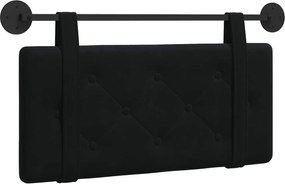 vidaXL Cap de pat suspendat Pe perete Negru 100 x 55 x 5 cm Catifea