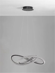 Lustra LED suspendata moderna design elegant GINEVRA 56W