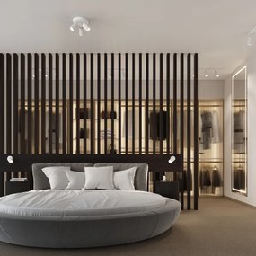 Spot de perete Sollux SL.1541 KARBON 1xGU10/10W/230V alb