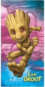 Prosop pentru copii din bumbac 70x140 cm Groot "I am groot" – Jerry Fabrics