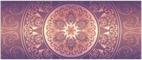 Tablou - Mandala pe gradient violet (120x50 cm)